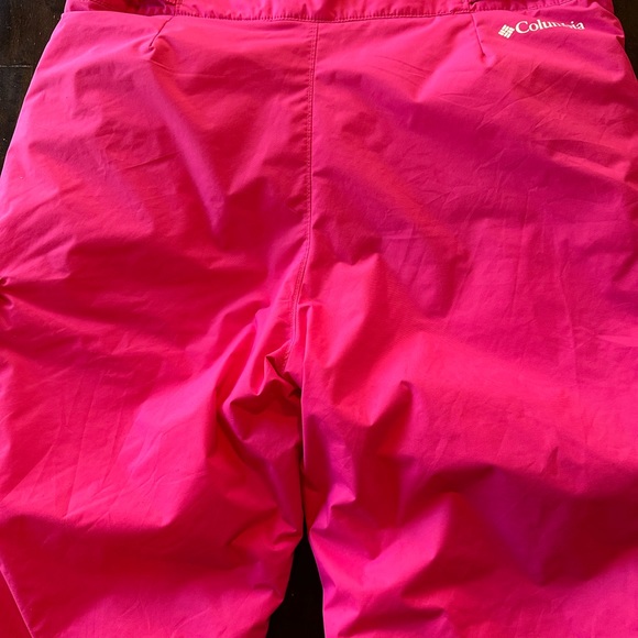 Kids Columbia Pink Insulated Fleece Lined Snow Pants XL - Picture 2 of 6
